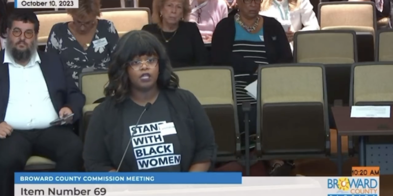 BLM Activist Accuses Israel of 'Ethnic Cleansing' During Local Commission Meeting in Florida